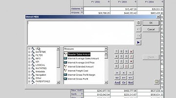 Extract Direct MDX in View