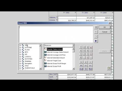 Extract Direct MDX in View