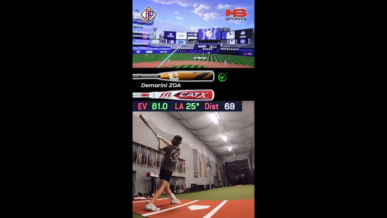 Demarini ZOA Vs Marucci CatX Connect USSSA Exit Velo Bat Battle At The Bullpen Training