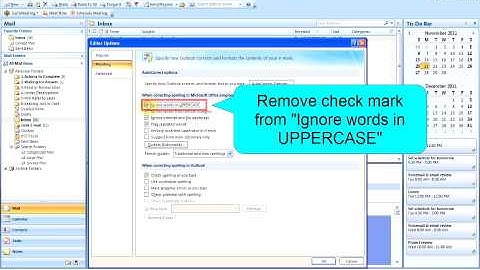 Old Version Tutorial - How to Turn on Spelling & Grammar Check (Outlook 2003 & 2007)