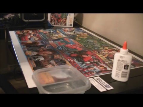Glue And Frame Puzzle With Cheap School Glue Tutorial