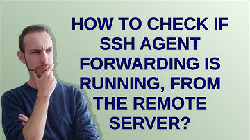 How to check if SSH agent forwarding is running, from the remote server?