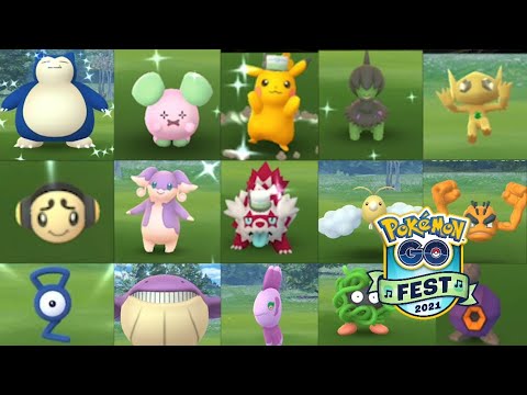 Shiny Make up and New Gofest2021 Snorlax, Whismur, Audino, Dieno and more!