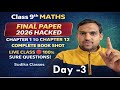 🔴 Class 9 Maths Day-3 | Chapter 1–12 Complete | Sure Questions | Hindi + English | Sudika Classes