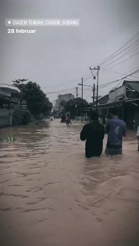 ciasem subang Jawa Barat terendang bajir 😭😭