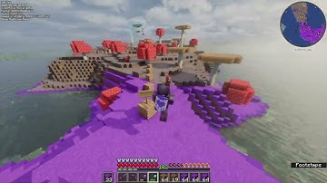 some normal voxy with shaders gameplay (fps top left)