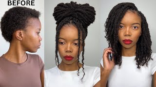 HOW TO DO MINI TWISTS USING KINKY BULK HUMAN HAIR AS A BEGINNER