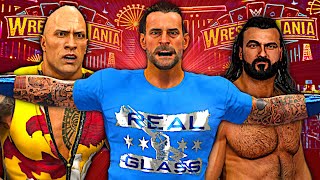 LIVE: Can CM PUNK Main Event AND WIN at WrestleMania Vegas? | WWE 2K24 Challenge