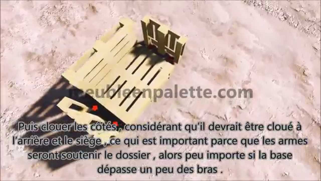 Instructions et plans pour faire un canapé avec des palettes ...