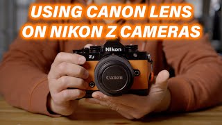 Using Canon EF lenses on Nikon Zf with Megadap EFTZ21 - RED35 Review