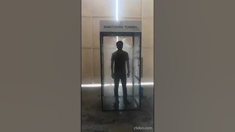 SANITIZING TUNNEL- Fully automatic and equipped with sensors-High Pressure fogging,