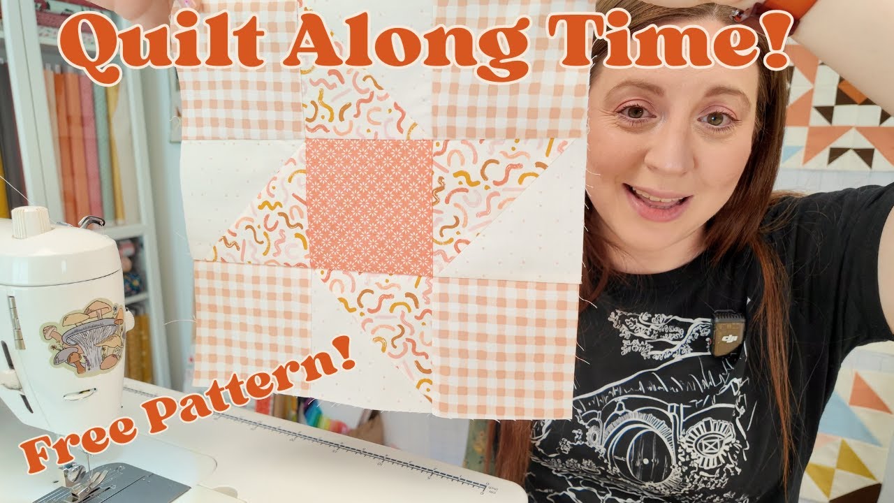 Лоскутное одеяло Cottage Twirl на 3-й неделе! Блок «Звёздочка дружбы» по методу HST «По 8 штук за...