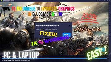 How to Fix Unable to Initialize Graphics in Bluestacks 💯