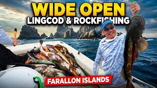 WIDE OPEN Lingcod &amp; Rockfish Fishing! Limits for 5 + MONSTER Huge Lingcod!