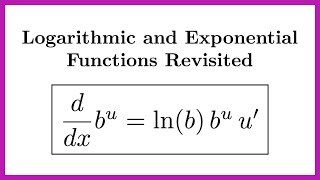 Calculus 1 Review of Exponential and Logarithmic Derivatives and Integrals