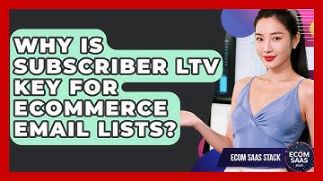 Why Is Subscriber LTV Key For eCommerce Email Lists? - Ecom SaaS Stack