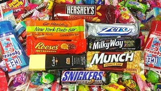 A lot of Candy Bars Countdown Review of New Yummy Chocolate Bars