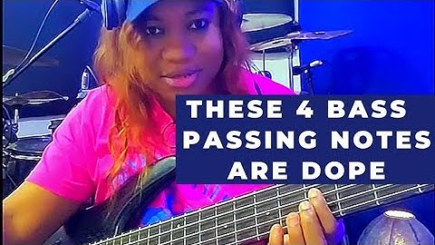 These 4 bass passing notes are dope!