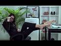 ligui麗櫃 性感女職員的絲襪美腳 Sexy office lady's lovely feet in stockings. #丽柜