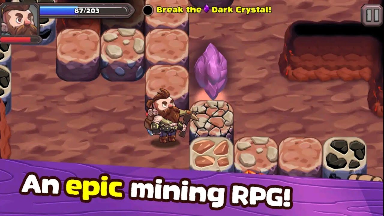 Mine Quest 2: RPG Mining Game - Gameplay (by Tapps Games)