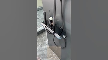 ⭐Product Link In Comments ⭐Rainfall Shower Faucet Digital Display #BathroomShower #ShowerPanel