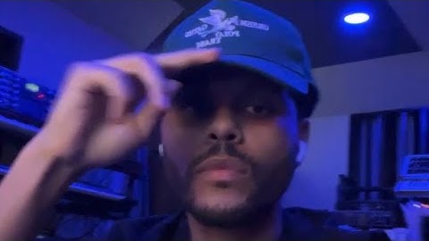 The Weeknd playing unreleased song snippets on instagram live stream (April 10, 2023)