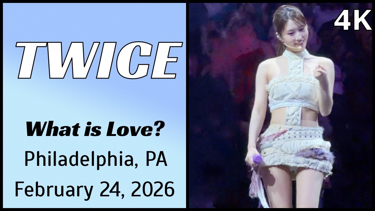 260224 트와이스 TWICE 나연 Momo Fancam - What is Love? live @ Xfinity Arena, Philadelphia, PA 4K