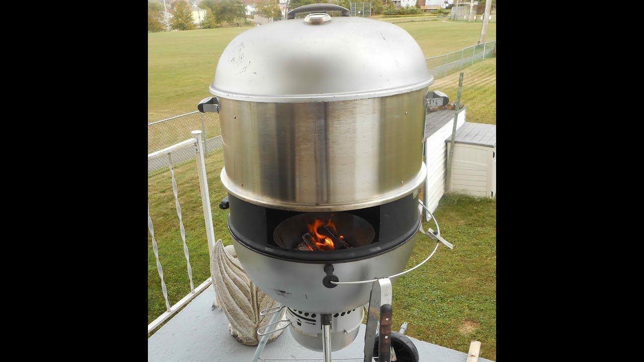My VERTICAL STICK BURNER using Modified er Kettle YouTube