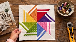 Easy & Beautiful Quilt Block – No Paper Piecing Needed ✨