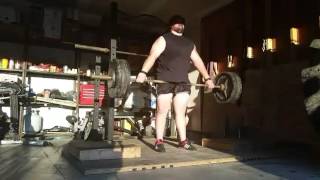 370x15 Squat, 425 Snatch Grip Block Pulls