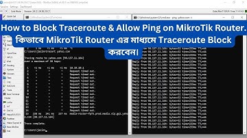 How to Block Traceroute & Allow Ping on MikroTik Router.