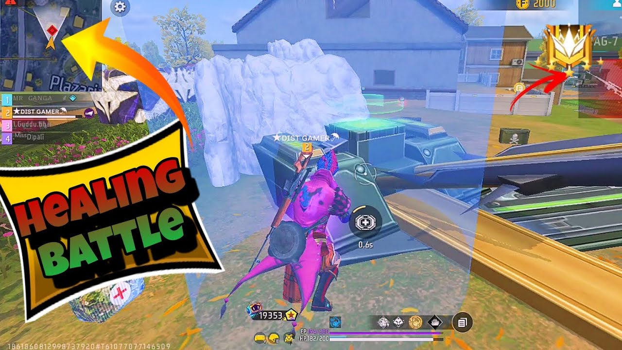 Aab Healing Battle karna padega🧃 BR Rank full gameplay 🎯 