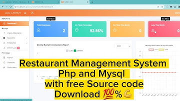 Restaurant Management System in PHP and MySQL with Free Source Code | | Download