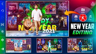 New Year Amazing Whatsapp status Video Editing in Kinemaster in Telugu screenshot 4