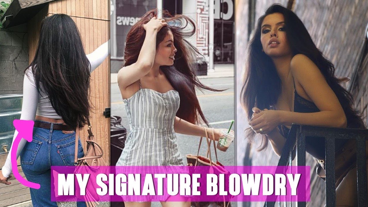 How To Blowdry Thick Hair Youtube
