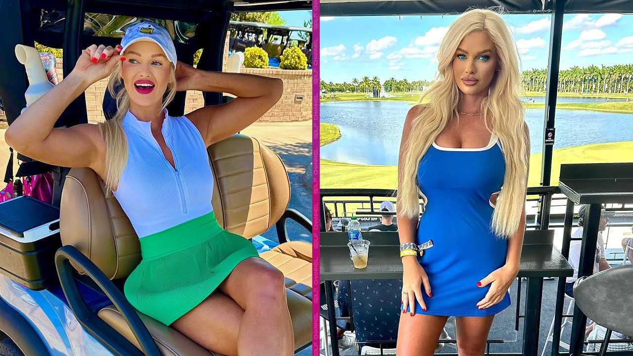 Taylor Cusack shows off most outrageous golf outfit yet as fans say ‘if I wore that I’d be arrested’