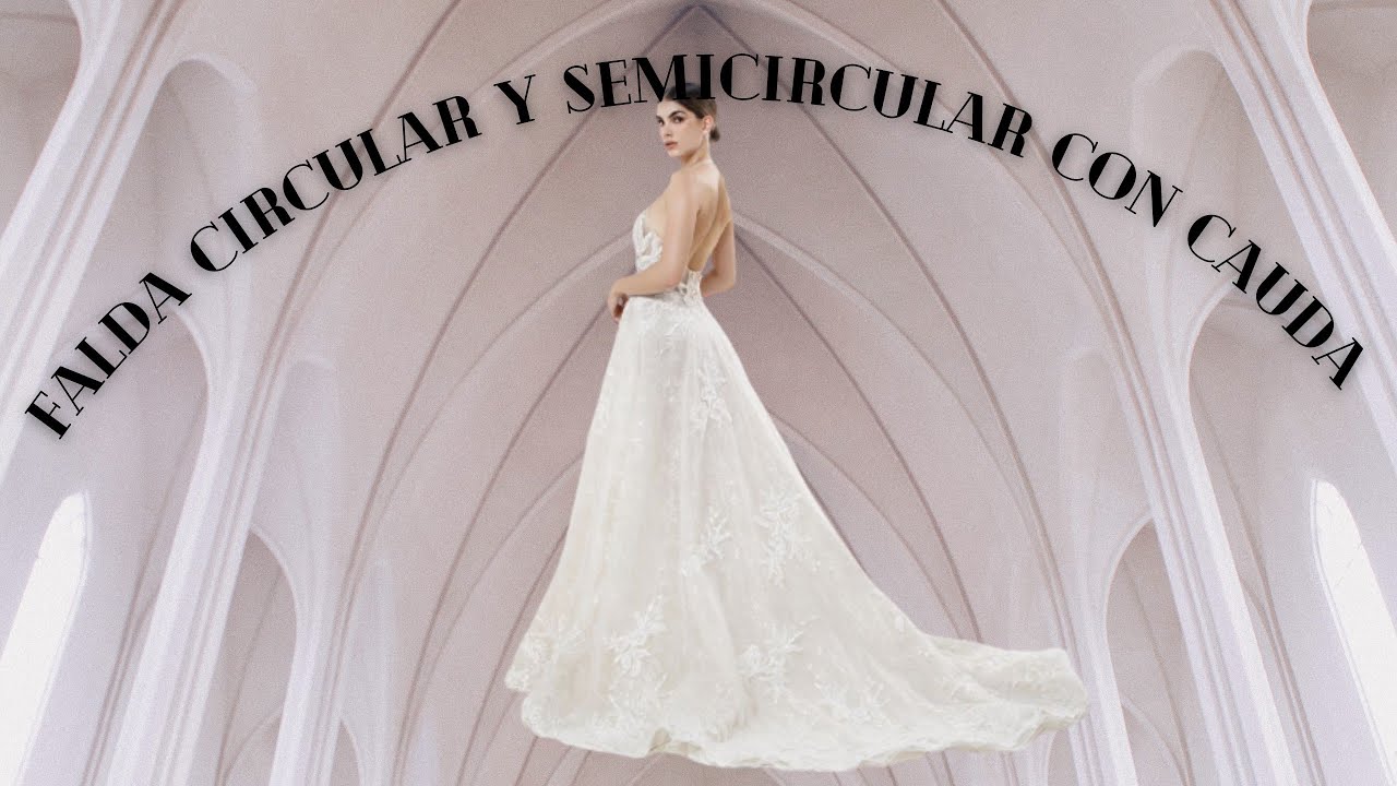 52 FALDA SEMICIRCULAR Y CIRCULAR CON CAUDA (COLA DE PATO)