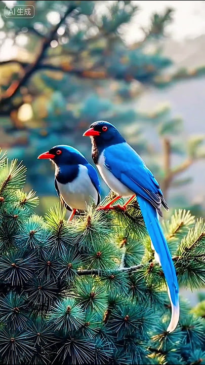 Two birds together on a tree branch 🐦 #birds #nature #beautifulbirds #cutebirds #birdphotographer