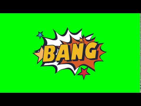 bang animation green screen