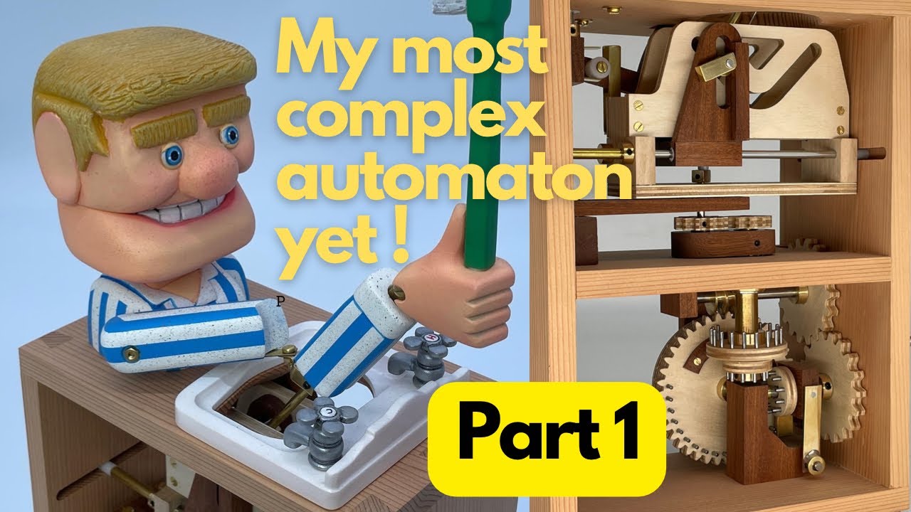 How I make wooden automata - Reach toothbrush - part 1