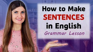 Grammar Lesson. How to make Sentences in English. Word Order in English. by English Lessons with Kate 204,494 views 4 months ago 11 minutes, 45 seconds