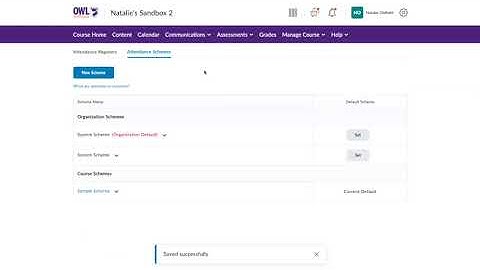 Brightspace Attendance Tool