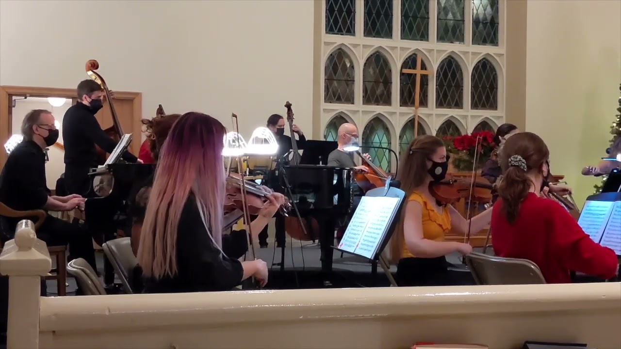 Jeff Vidov on piano-Corktown orchestra-CPE Bach concerto grosso