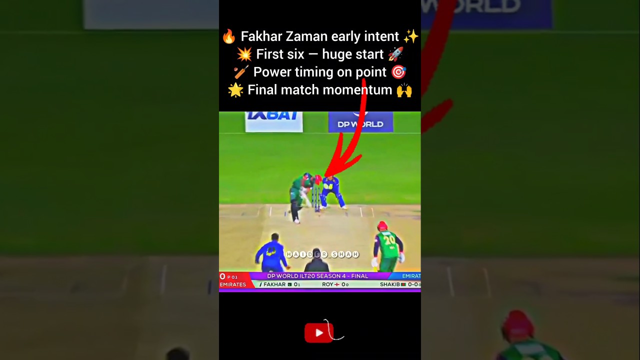 Fakhar Zaman First Six in Final 🔥🏏 | Power Start to the Innings 