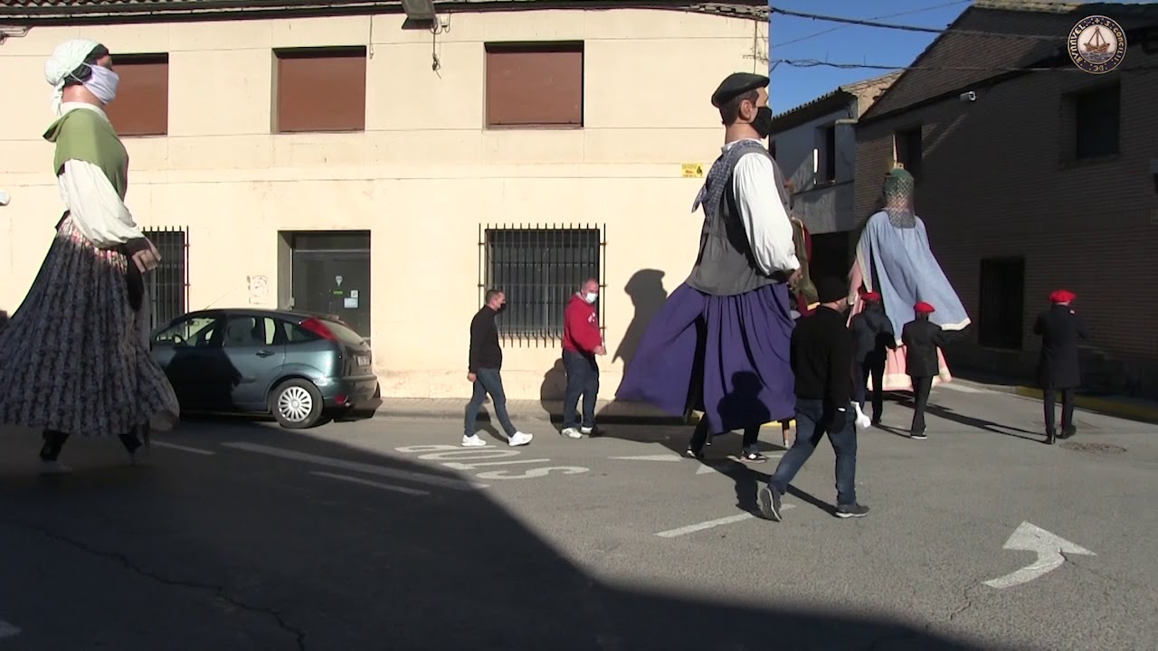 Comparsa de Gigantes el día de San Antón 2021