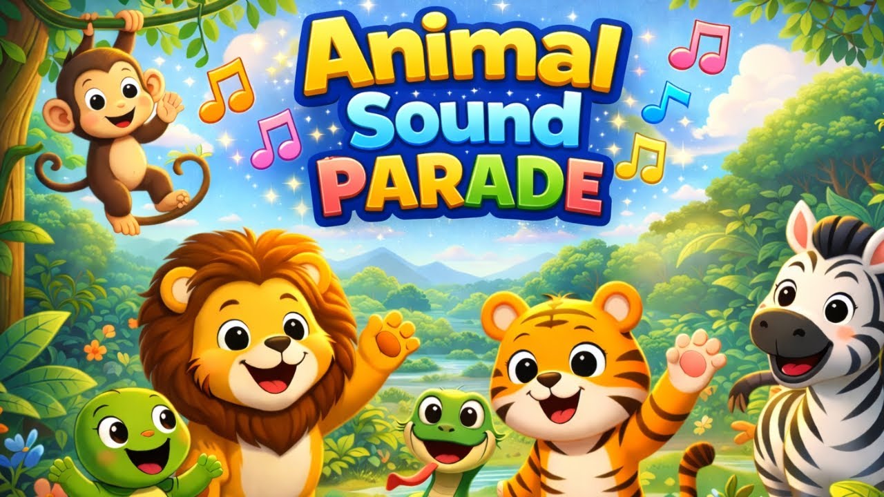 Звуки животных 🐘🦁🐒 | Звуки животных джунглей для детей | #подпевание #песнипроживотных #детскиепесни