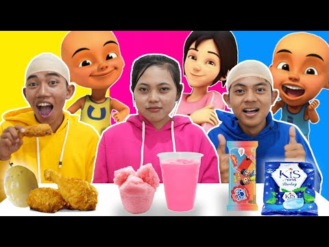 PILIH KARAKTER UPIN DAN IPIN SESUAI MAKANAN 1 WARNA PART 7! | Mikael TubeHD