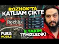 ROZHOK ROZHOK OLALI BÖYLE OLAY GÖRMEDİ 8 TAKIM TEMİZLEDİK - PUBG Mobile