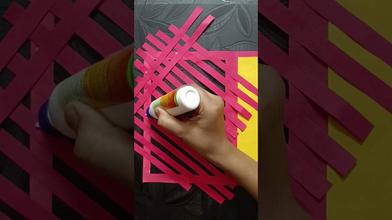 Beautiful invitation card💛❤|using colour paper 🗞