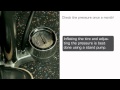 Correct inflation pressure - English